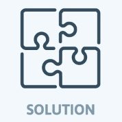 Puzzle-Teile mit dem Wort "LÖSUNG" darunter.